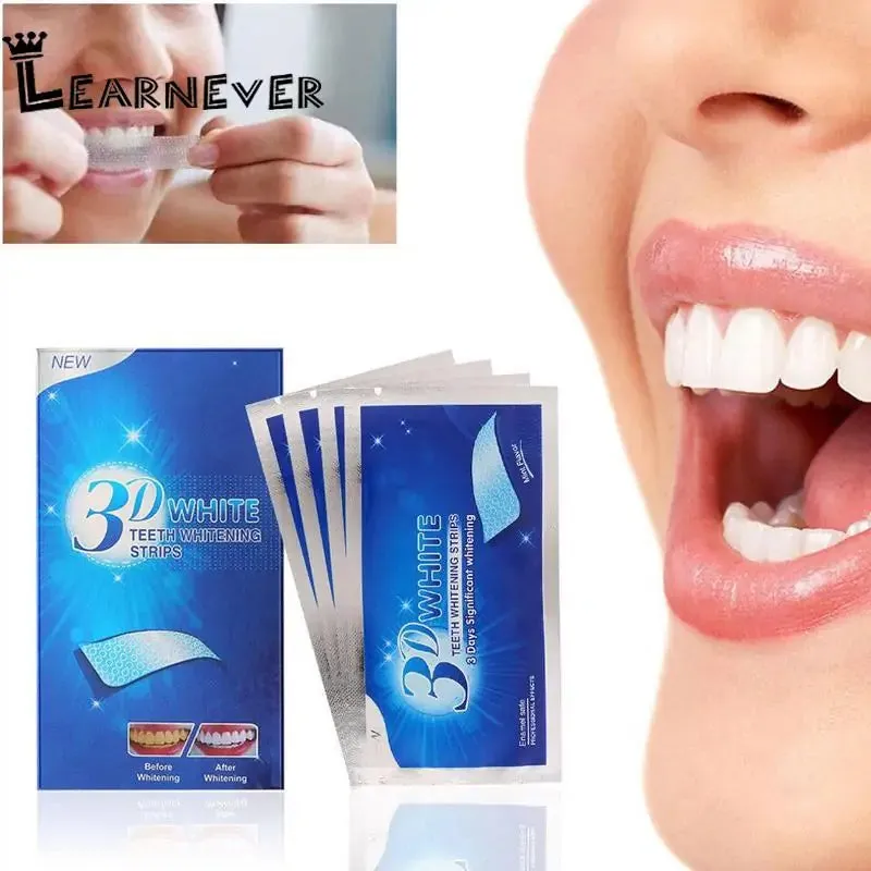 14Pcs/7Pair 3D White Gel Teeth Whitening Strips