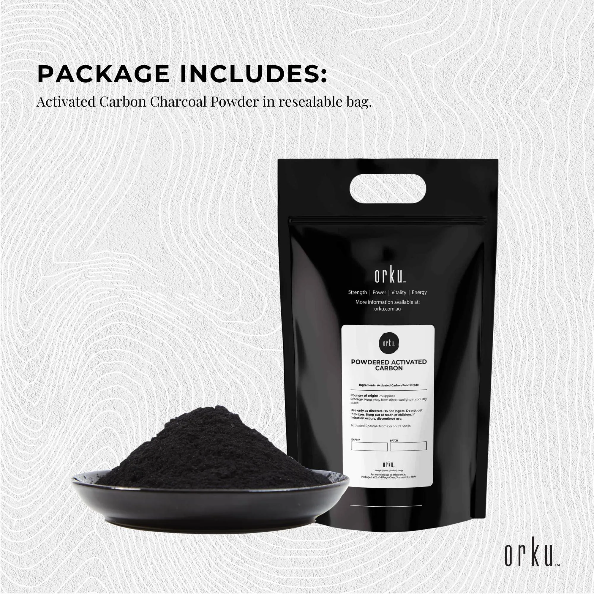 20Kg Activated Carbon Powder Coconut Charcoal - Teeth Whitening   Skin