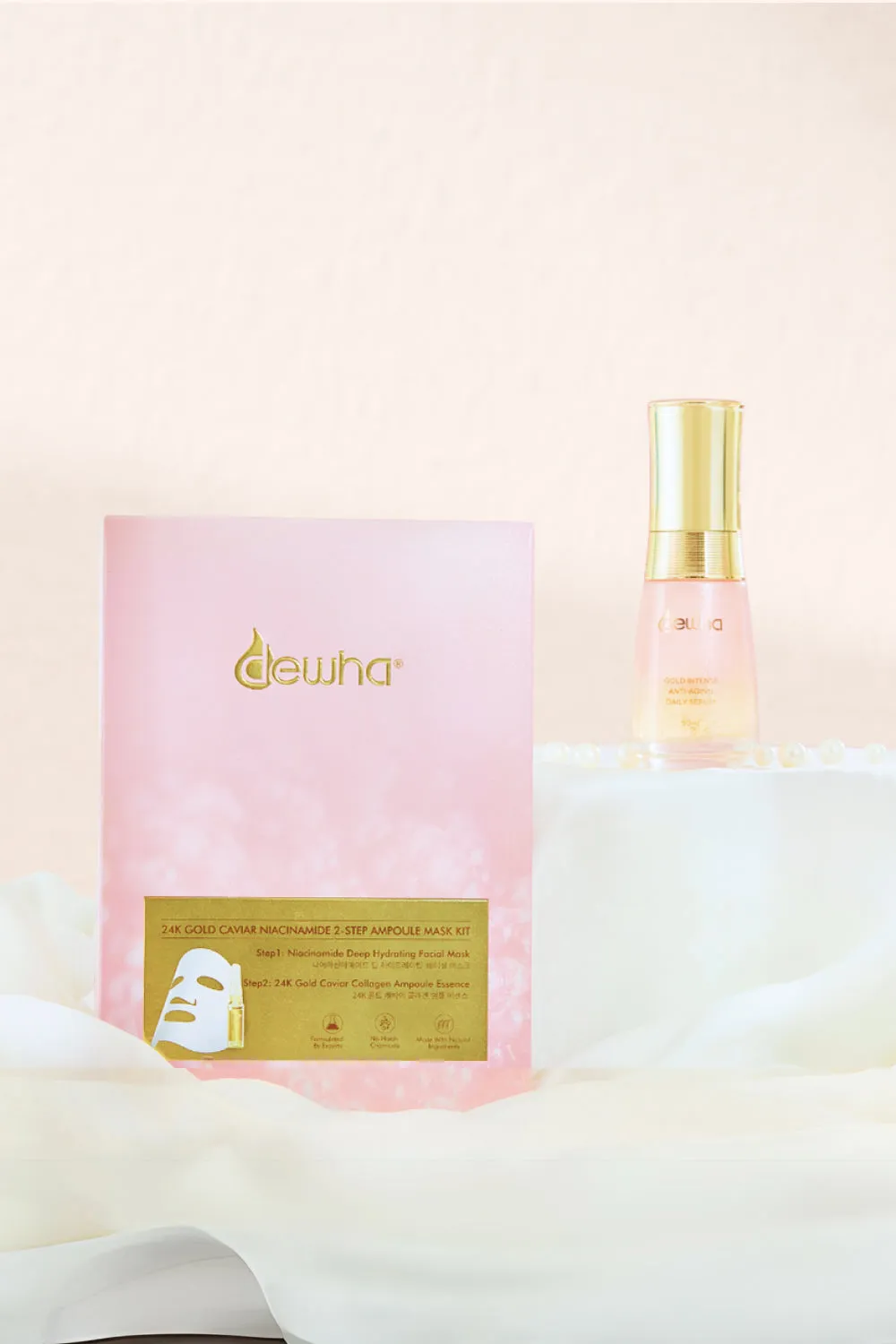 24K Gold Ampoule Mask & Serum Set