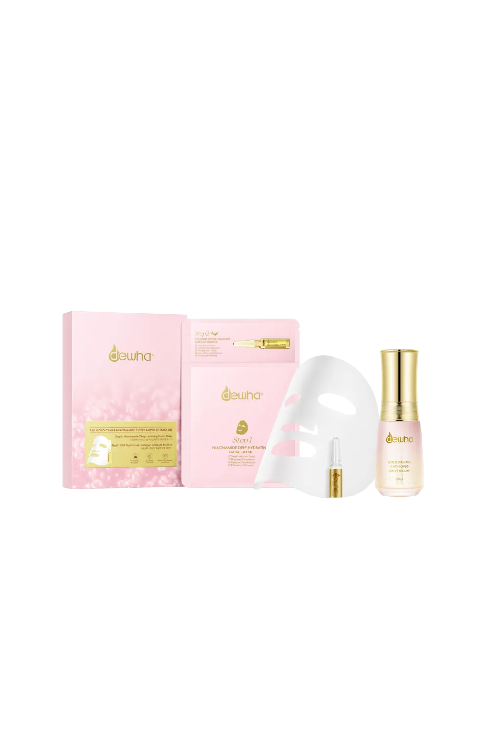 24K Gold Ampoule Mask & Serum Set