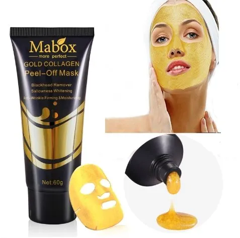 24K Gold Collagen Peel Off Mask -  Blackhead Remover and Deep Cleansing Peeling Mask