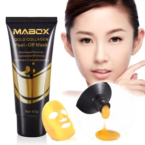 24K Gold Collagen Peel Off Mask -  Blackhead Remover and Deep Cleansing Peeling Mask