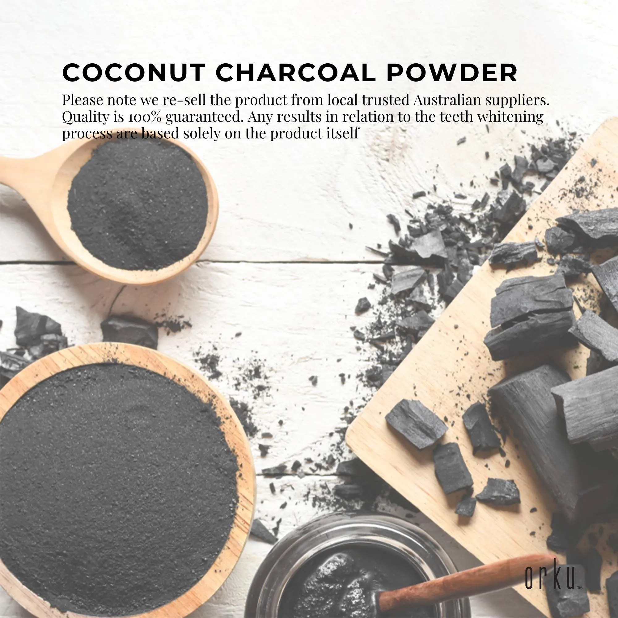 400g Activated Coconut Charcoal Powder for Teeth Whitening & Skin