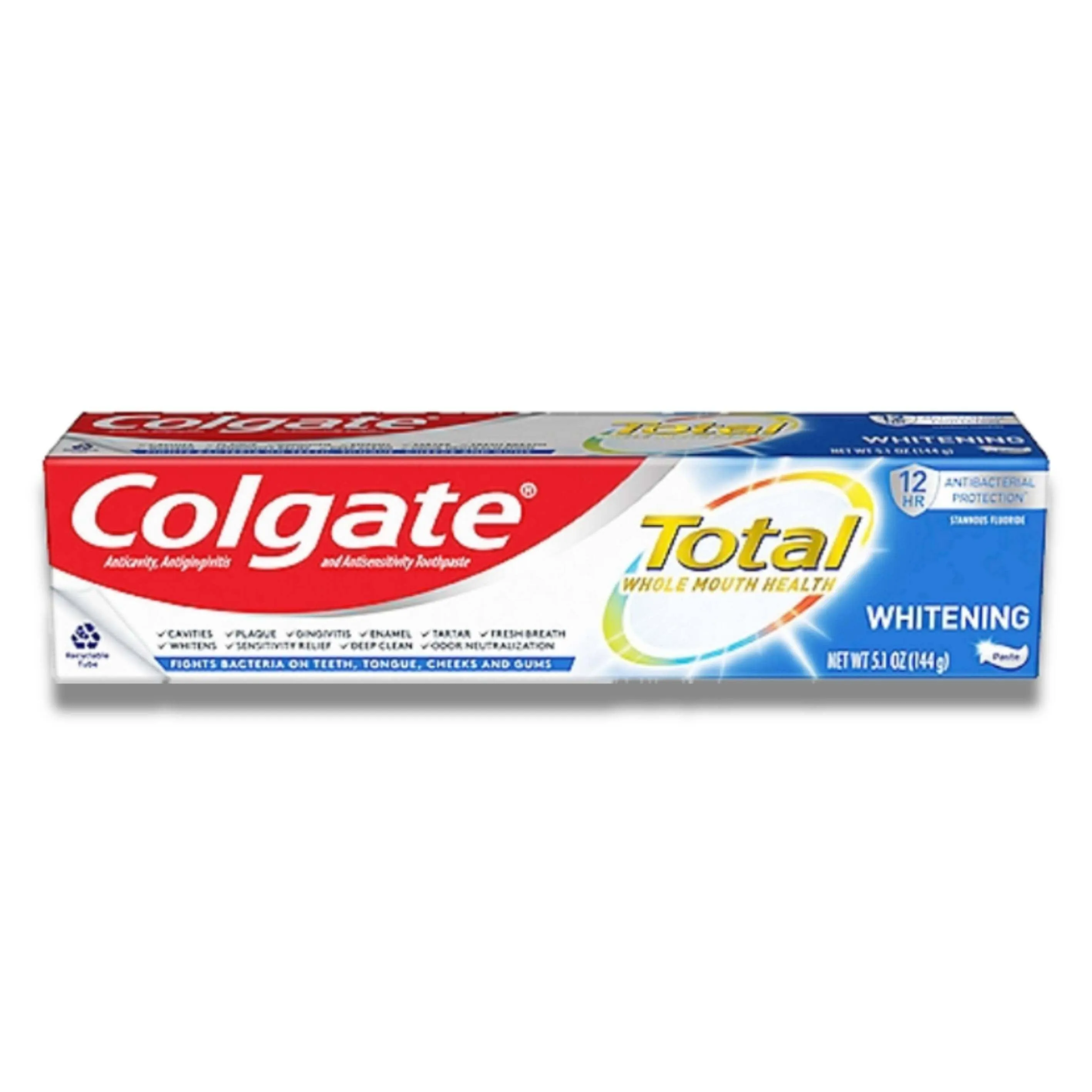 Colgate - Total Teeth Whitening Toothpaste, Mint - 5.1 Oz - 24 Pack