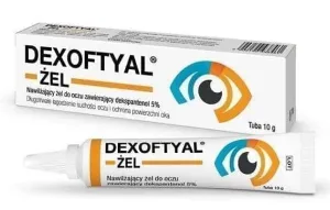 Dexoftyal gel, dexpanthenol, sore burning eyes