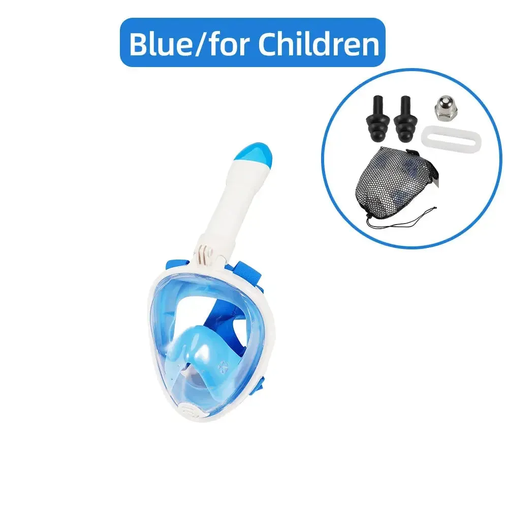 Full Face Snorkel Mask Easybreath Snorkeling Anti-Fog Anti-Leak