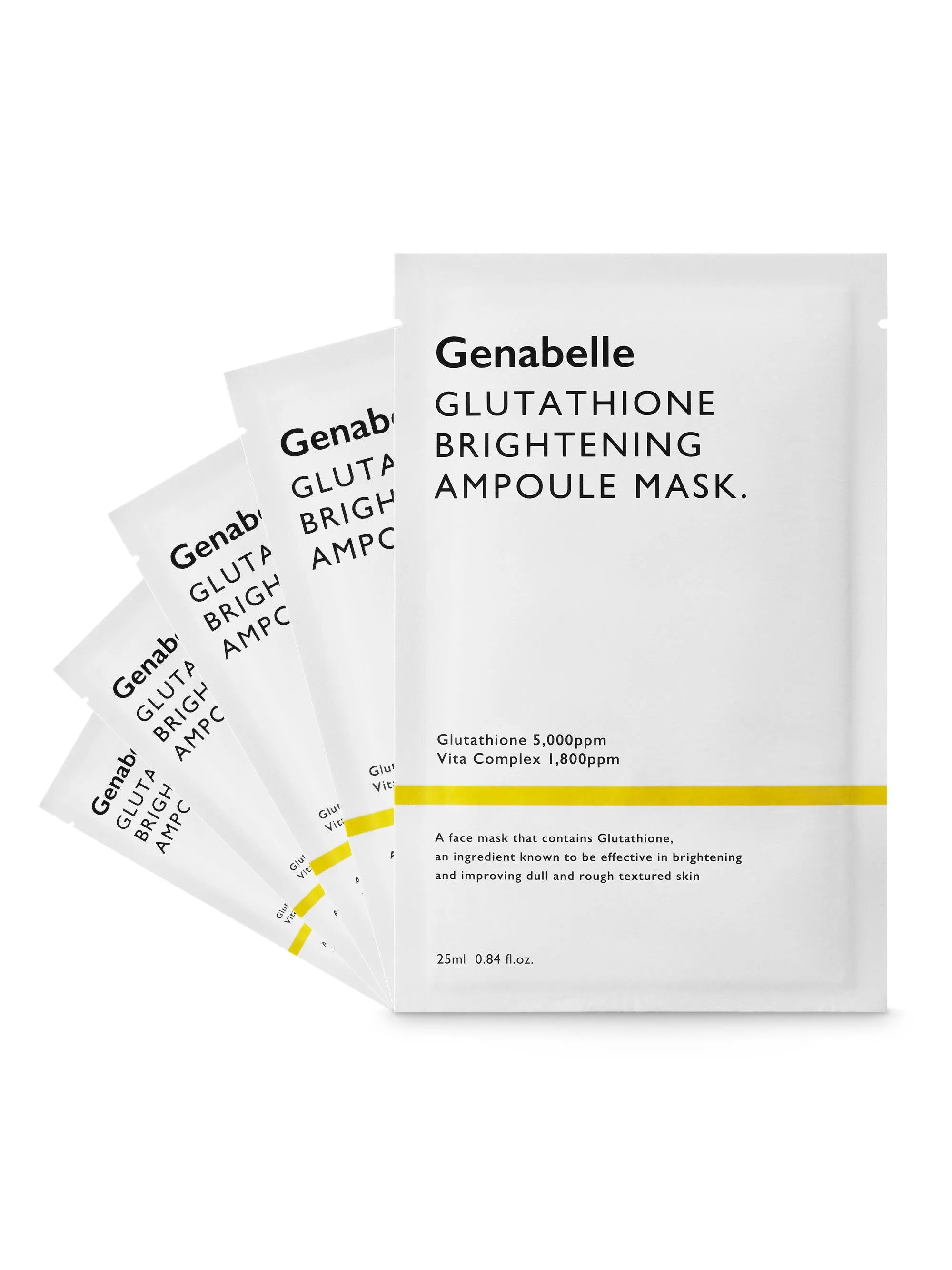 Genabelle GLUTATHIONE BRIGHTENING AMPOULE MASK