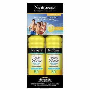 Neutrogena - Beach Defense Spray Sunscreen, SPF 50 - 6.5 Oz - 2 Pack