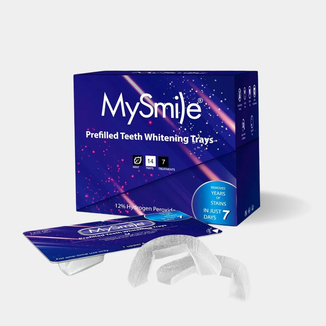 Prefilled Teeth Whitening Trays w/ 12% Hydrogen Peroxide