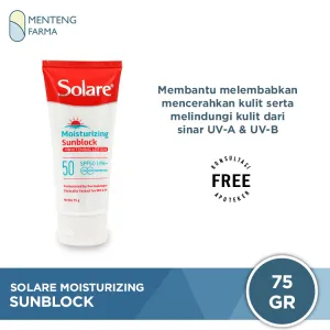 Solare SPF 50 Sunblock - Tabir Surya Melindungi dan Mencerahkan Kulit