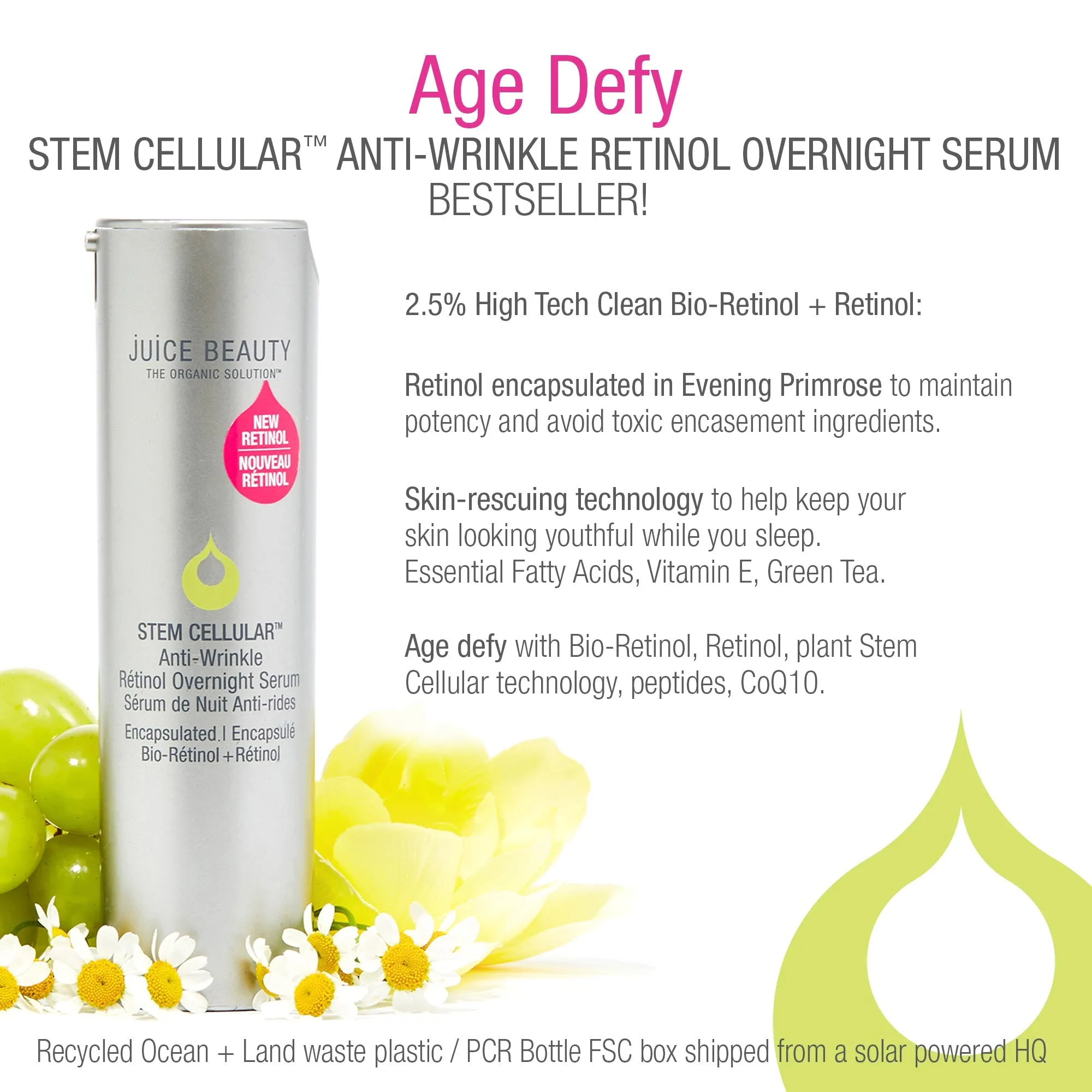 Stem Cellular Retinol, Bio-Retinol, Peptides Solutions Kit