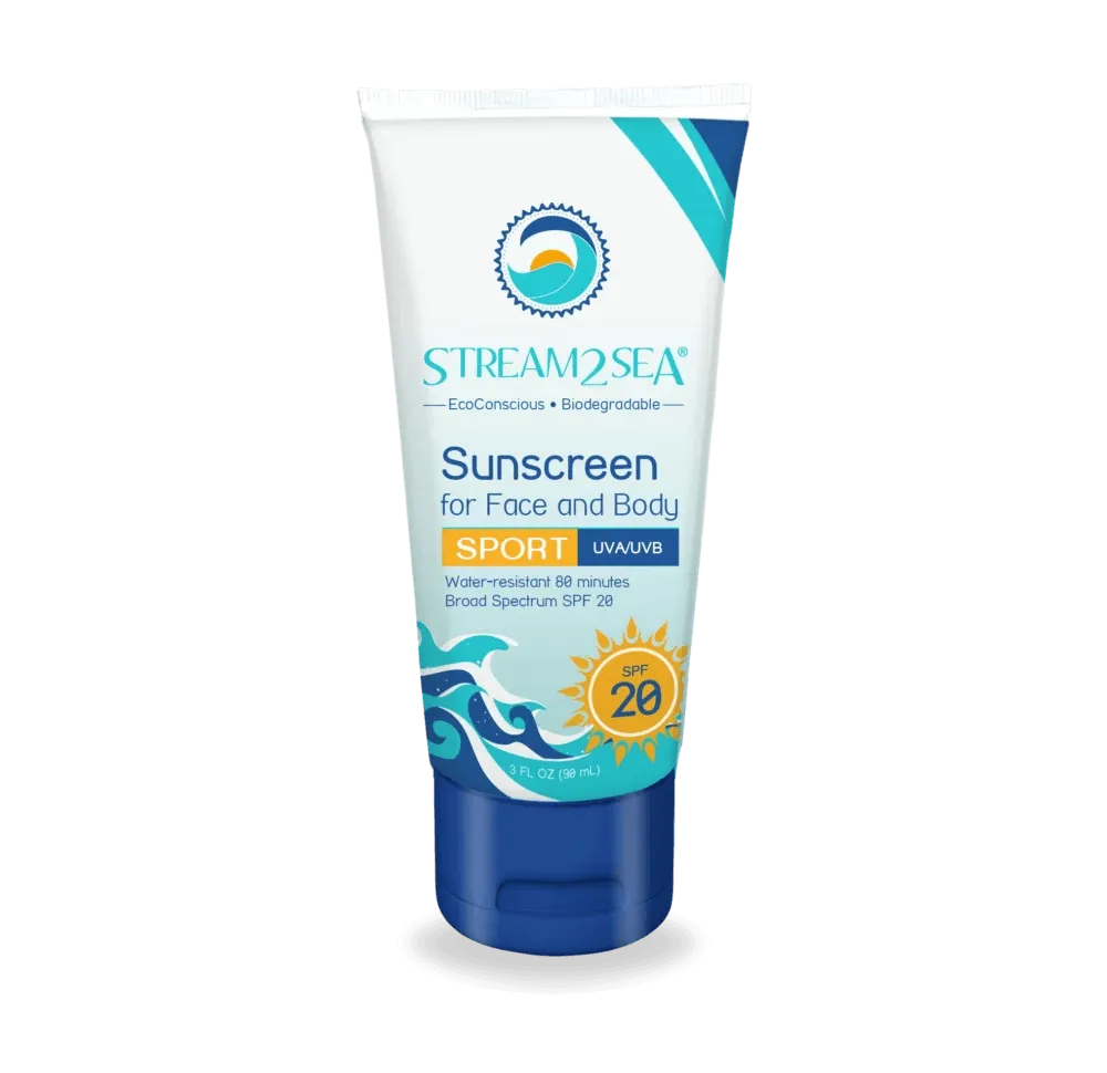 Stream2Sea Face and Body Sport SPF 20 - 3 oz Sunscreen