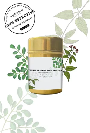 Teeth Brightening Powder: TEJOHVADI MANJANA : Manjishta & Tejovati