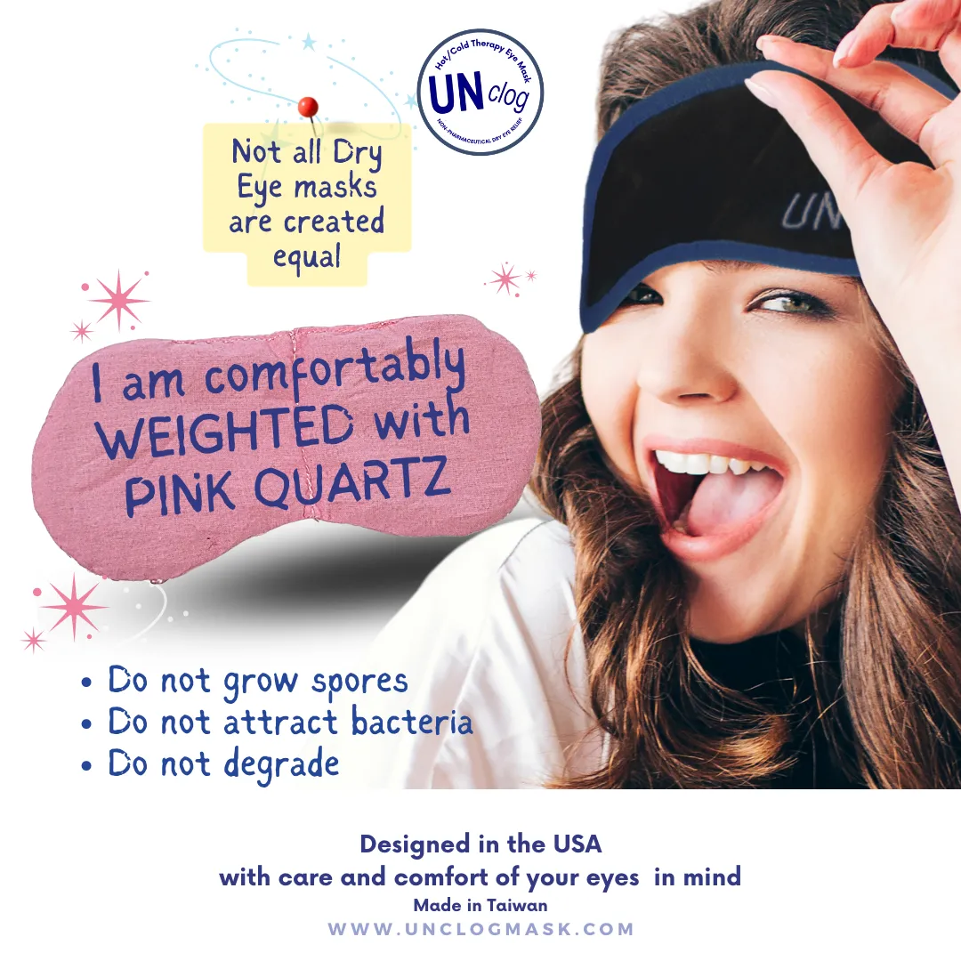 UNclog Heated Eye Mask Improve Eye Health and Comfort I  USB Warm Eye Compress Relief for Dry Eyes, Blepharitis, Eye Strain