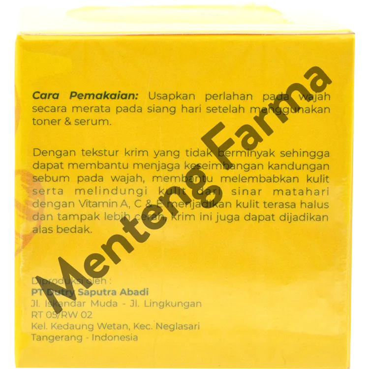 V Natural Whitening Day Cream Temulawak 20 Gr - Krim Siang Temulawak