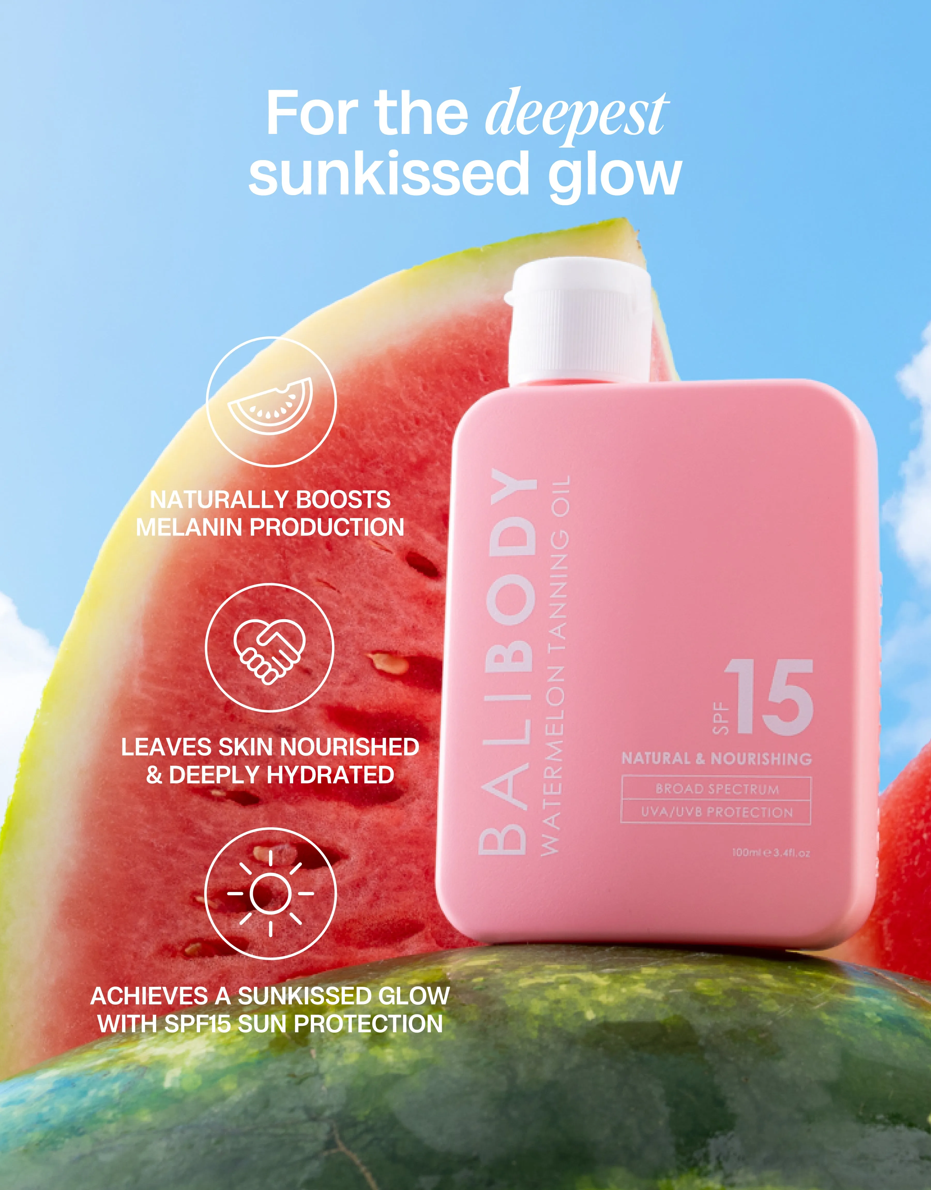 Watermelon Tanning Oil SPF15